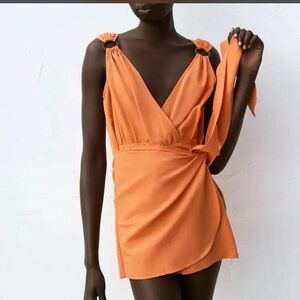 Zara Wrap/ crossover romper